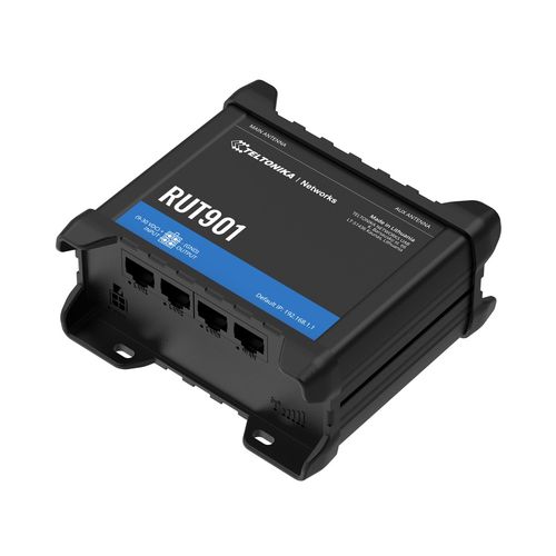 Teltonika RUT901 | Industrial 4G LTE router | Cat.4, WiFi, Dual Sim, 1x WAN, 3X LAN, DIN, TELTONIKA TELTONIKA RUT901 4779051840823