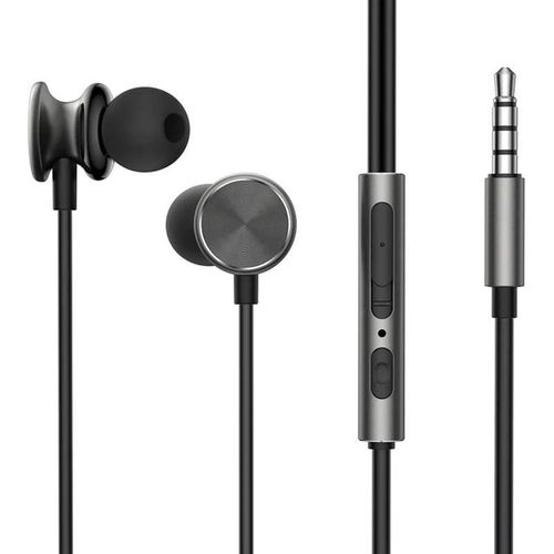 Wired Earphones JR-EW03, Half in Ear (Dark Grey), Joyroom JR-EW03 Dark Gray