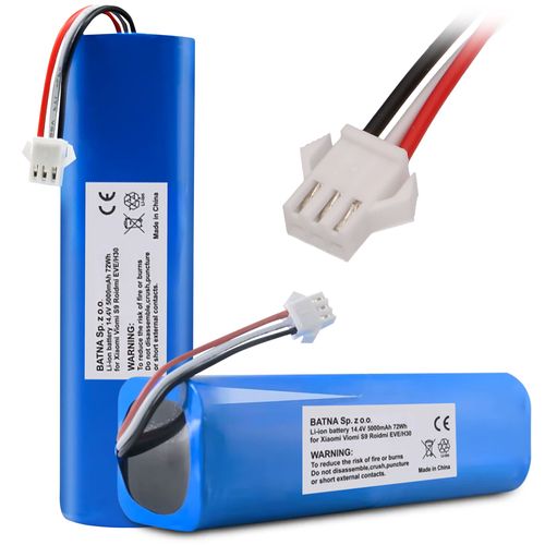 Battery, Roidmi Eve/H30 H18650CH-4S2P Rechargeable Battery, 5000mAh 14.4V 72Wh, EXTRALINK H18650CH-4S2P 5906168630644