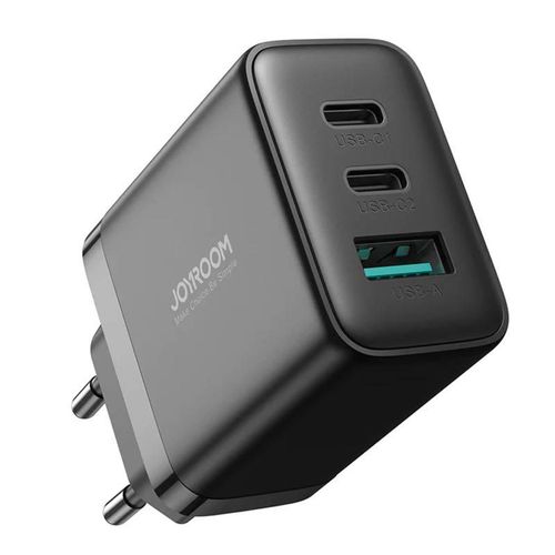 Fast Charger JR-TCF10 (EU), 32W 2C1A (Black), Joyroom JR-TCF10