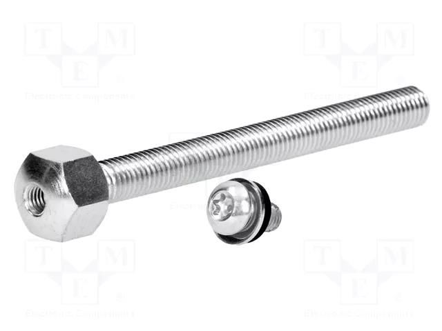 Pin; M12; steel; Plating: zinc; Thread len: 100mm; Spanner: 22mm FATH FA-098AM12100M