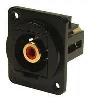 ADAPTER, RCA PLUG-PLUG, BLACK METAL, RED CP30230M3B