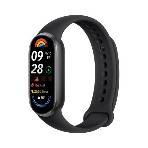 Xiaomi Smart Band 9 Midnight Black | Smartband | Bluetooth 5.4, 233 mAh, 1.62", 5 ATM, accelerometer, gyroscope, PPG sensor, XIAOMI SMART BAND 9 MIDNIGHT BLACK 6941812775714