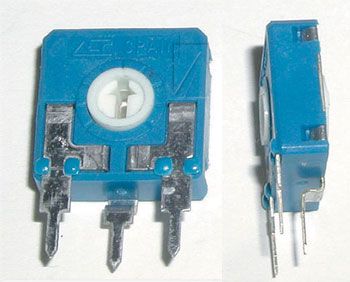 Trimmer potentiometer 250K soldered vertical 0.1W 5x5mm CA6-250K-V
