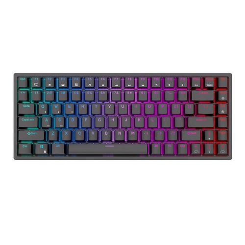 Wireless mechanical keyboard Royal Kludge RK84 RGB, Brown switch (black), Royal Kludge RK84 brown switch