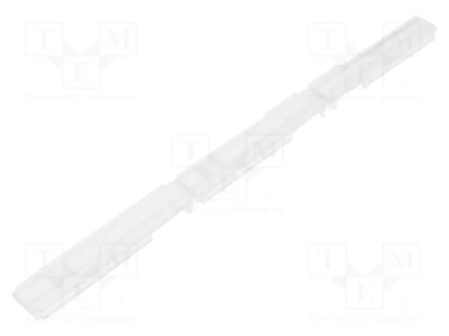 LED lens; rectangular; plexiglass PMMA; transparent; H: 7.55mm LEDIL F14468