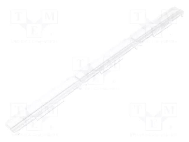 LED lens; rectangular; plexiglass PMMA; transparent; H: 7.17mm LEDIL F14344