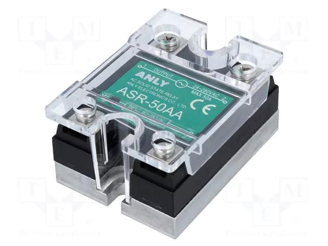 Relay: solid state; Ucntrl: 80÷280VAC; 50A; 24÷280VAC; ASR; 1-phase ANLY ELECTRONICS ASR-50AA
