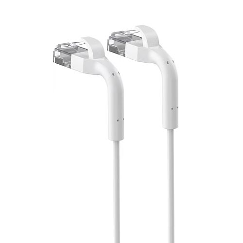 Extralink LAN Patch Cord Cat.6A U/FTP 3m 1Gbps White, Copper Network Cable, U/FTP Twisted Pair, Angled Connector, EXTRALINK EX.38992 5906168638992