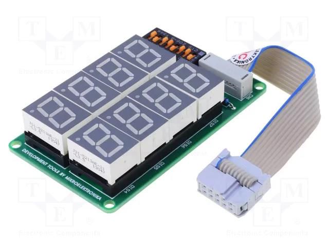 Expansion board; Comp: MAX7219; LED x2; 4-digit; prototype board MIKROE MIKROE-202