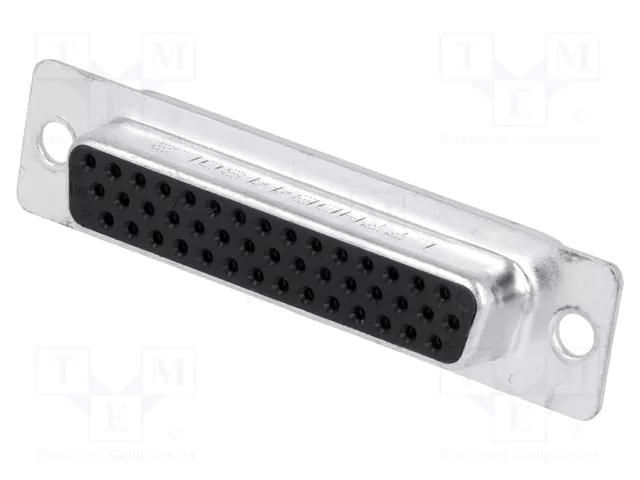 D-Sub HD; PIN: 44; socket; female; straight; THT AMPHENOL COMMUNICATIONS SOLUTIONS L77HDB44SOL2