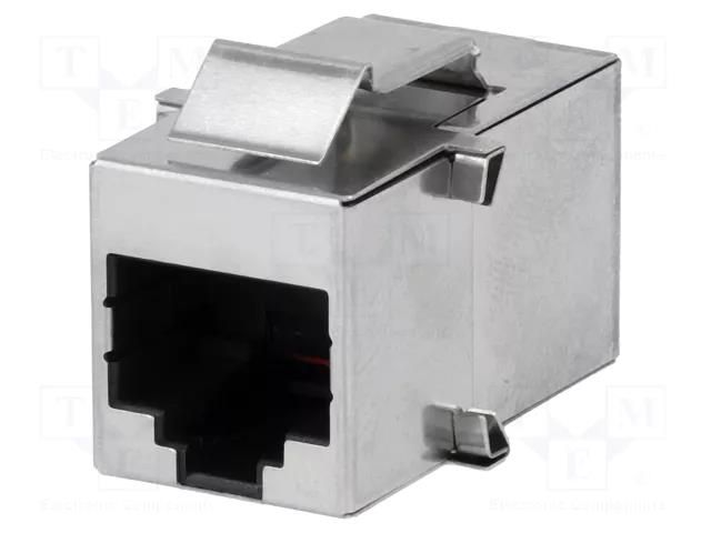 Coupler; socket; PIN: 8; shielded; gold-plated; 8p8c AMPHENOL COMMUNICATIONS SOLUTIONS LMJK882HM