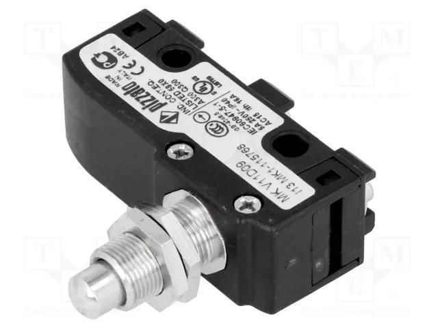 Microswitch SNAP ACTION; 6A/250VAC; 5A/24VDC; with pin; SPDT PIZZATO ELETTRICA MKV11D09