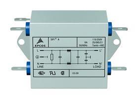 POWER LINE FILTER, 1 PHASE, 250V, 2A B84114D0000B020