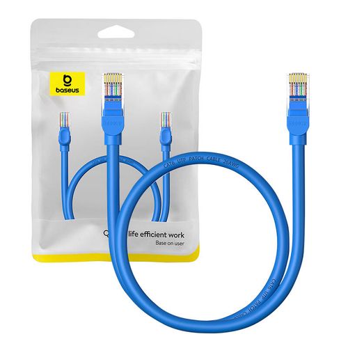 Round Cable Baseus Ethernet RJ45, Cat.6, 0,5m (blue), Baseus B00133204311-00