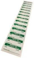 LABEL, 38MMX15MM, NYLON/VINYL, GRN/WHT MP003336