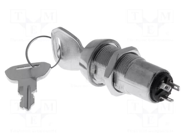 Switch: key switch; Stabl.pos: 2; Switch.method: ON-ON; Key: flat HIGHLY ELECTRIC S-246-3C