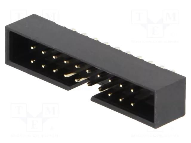 Connector: IDC; socket; male; PIN: 20; straight; THT; 2mm; 2x10; black AMPHENOL COMMUNICATIONS SOLUTIONS T823-120A1S100HEU