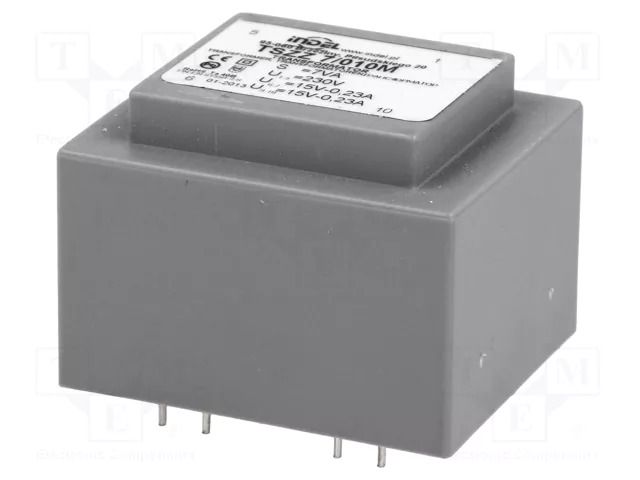 Transformer: encapsulated; 7VA; 230VAC; 15V; 15V; 230mA; 230mA; PCB INDEL TSZZ6/2X15V