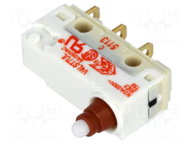 Microswitch SNAP ACTION; 5A/250VAC; without lever; SPDT; ON-(ON) SAIA-BURGESS V4LST7