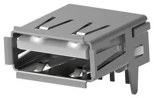 CONN, USB TYPE A, RCPT, 4WAYS, THT 6364372-2