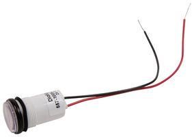 PANEL MOUNT INDICATOR, LED, 17.463MM, WHITE, 24V 557-1005-203F