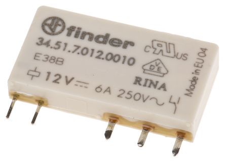 Ultraslim relay EMR , 12V Sensitive DC, 1CO, 6A, contacts AgNi 34.51.7.012.0010 8012823197951