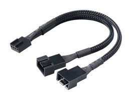 LEAD, PWM FAN SPLITTER,2 WAY,BRAIDED AK-CBFA04-15