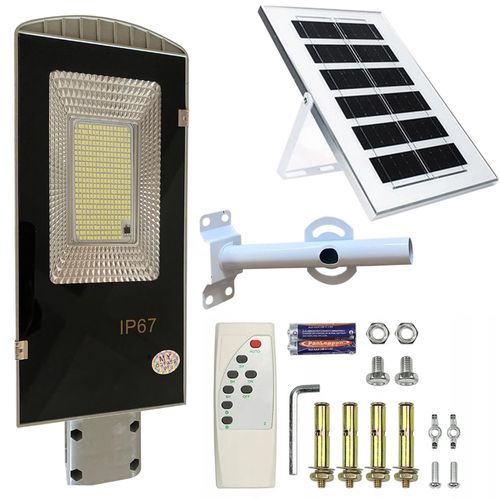 EXTRALINK LATARNIA OGRODOWA LAMPA SOLARNA NA SŁUP MOCNA 50W PANEL ULICZNA 100LED - 1327, EXTRALINK EX.22448 5907207222448