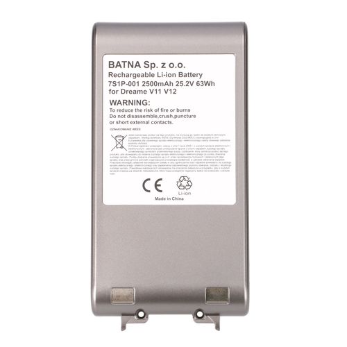 DREAME V11 V12 V11SE V12PRO V16 Battery 25.2V 2500mAh, EXTRALINK EX.22936 5907207222936
