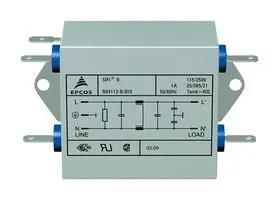 POWER LINE FILTER, STANDARD, 20A, 250V B84112B0000B120