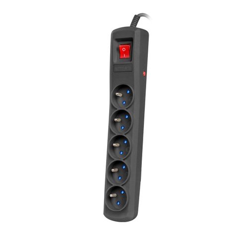 ARCON R5 PROTECTING POWER STRIP 5X SOCKETS, 3M CABLE, BLACK, ARMAC ARCON R5 3M BLACK 5904722197596