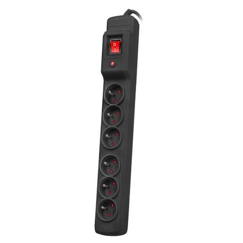 ARCON M6 PROTECTING POWER STRIP 6X SOCKETS, 3M CABLE, BLACK, ARMAC ARCON M6 3M BLACK 5904722197770
