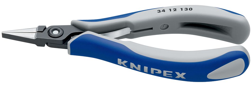 KNIPEX 34 12 130 Precision Electronics Gripping Pliers with multi-component handles burnished 130 mm 34 12 130 4003773061458