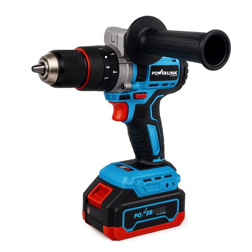 EXTRALINK POWERLINK AKUMULATOROWA WIERTARKO-WKRĘTARKA UDAR Z RĄCZKĄ PWL-06 13MM 20V 2X4AH, EXTRALINK EX.24206 5907207224206