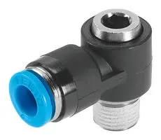 PUSH-IN L-FITTING, 6MM, R1/4, 14.3MM 153098
