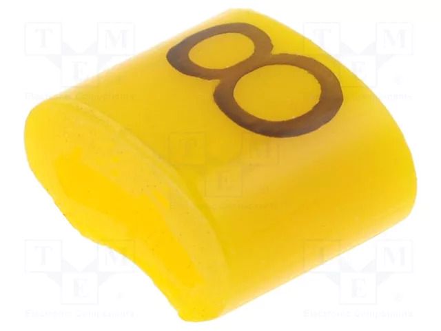 Markers; Marking: 8; 1.1÷2.5mm; H: 3mm; A: 6mm; -30÷100°C; leaded KURANT MZ-0/8