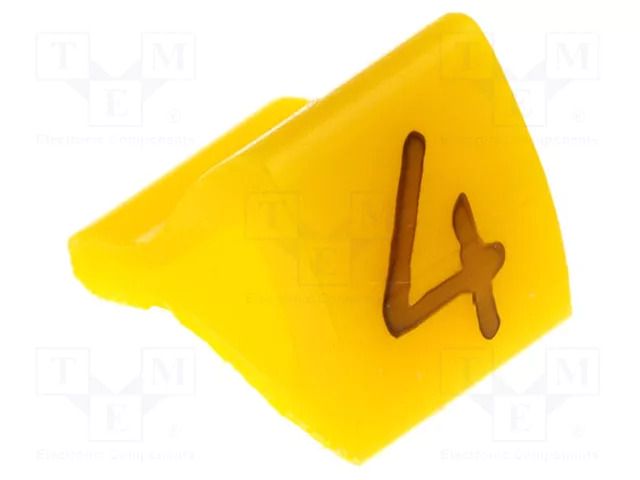 Markers; Marking: 4; 1.7÷3.5mm; H: 7mm; A: 6mm; -30÷100°C; leaded KURANT MZ-1/4