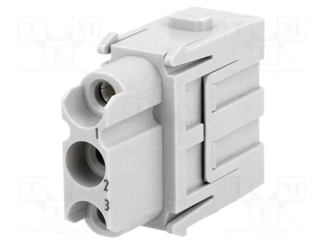 Connector: HDC; module; female; 40A; 690V; Han-Modular®; PIN: 3 HARTING 09140032702