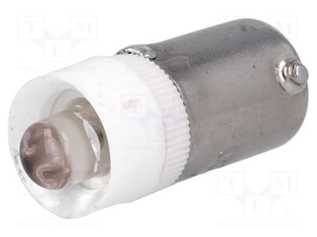 LED lamp; white; BA9S; 6VDC; 6VAC BRIGHTMASTER LLED-B9/6/W