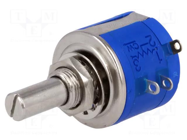Potentiometer: shaft; multiturn; 1kΩ; 2W; ±5%; 6.35mm; linear SR PASSIVES POT2218M-1K