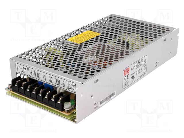 Power supply: switching; for building in,modular; 132W; 5VDC MEAN WELL RT-125B