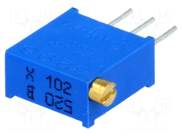 Potentiometer: mounting; multiturn; 1kΩ; 500mW; THT; ±10%; linear SR PASSIVES T910X-1K