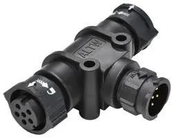 CIR ADAPTOR, 6P, T-SHAPE, X-LOK, C SIZE AB-CB-060606-MFF-TQ001