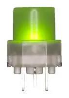 PB KEYBOARD SW, SPST, 0.1A, 32VDC, GREEN D6C50 F1 LFS