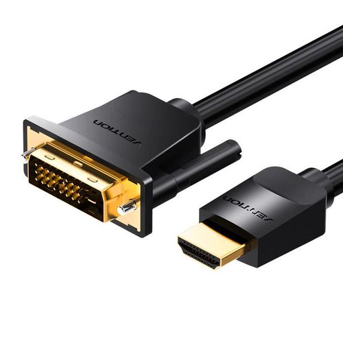 Kabel HDMI do DVI (24+1) Vention ABFBG 1,5m, 4K 60Hz/ 1080P 60Hz (Czarny), Vention ABFBG