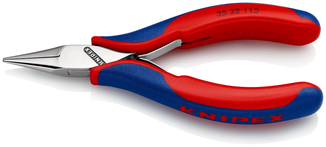 KNIPEX 35 22 115 Electronics Pliers with box joint with multicomponent handles 115 mm 35 22 115 4003773035114