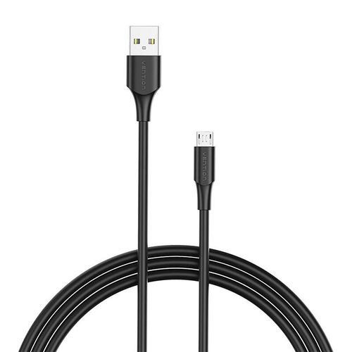 Cable USB 2.0 A to Micro USB Vention CTIBC 2A 0.25m Black, Vention CTIBC