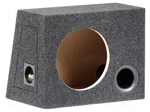 Car loudspeaker enclosure; MDF; black melange; 250mm; 25l BASSER OB.PW.BR01
