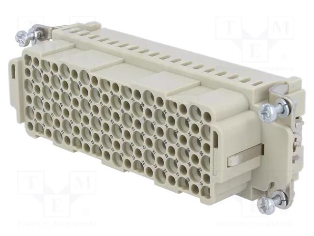 Connector: HDC; contact insert; female; 10A; 250V; Han® DD; PIN: 108 HARTING 09161083101